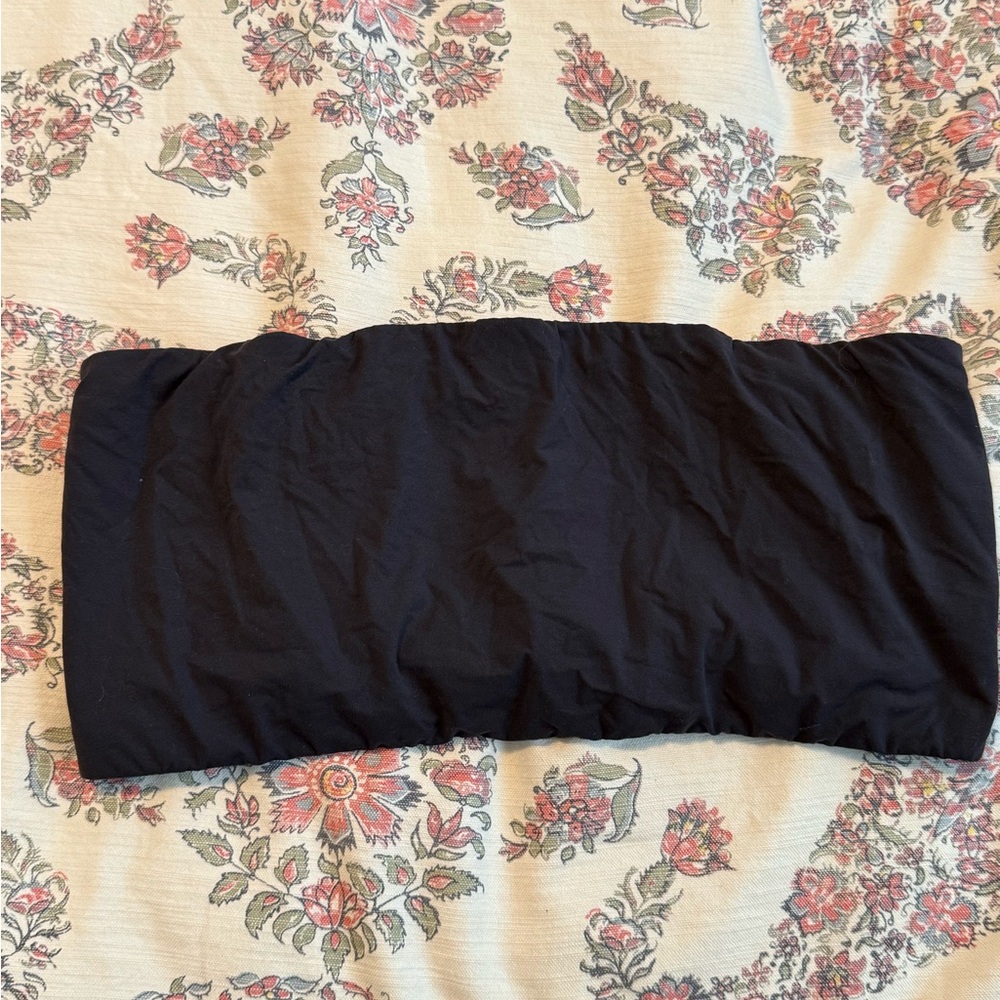 SKIMS Black Strapless Top